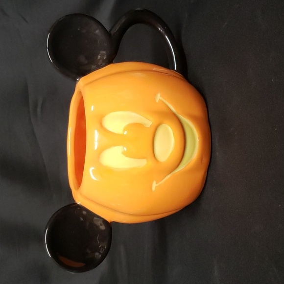 Disney Mickey Mouse Face Pumpkin Mug - Picture 1 of 6